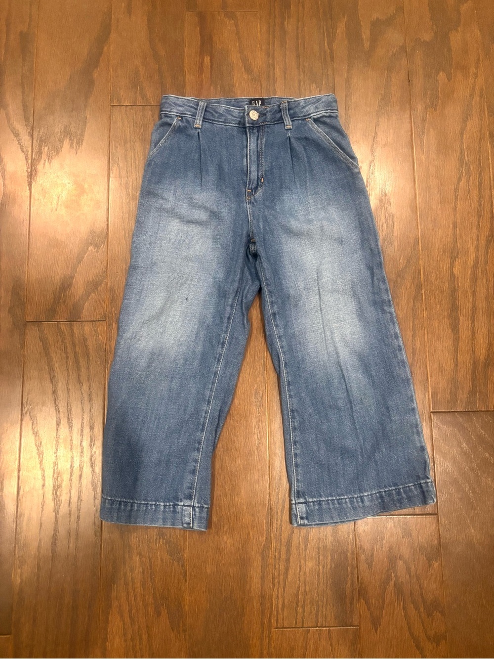 Gap Girls High Rise Wide Leg Crop Capri Jeans- Size 10